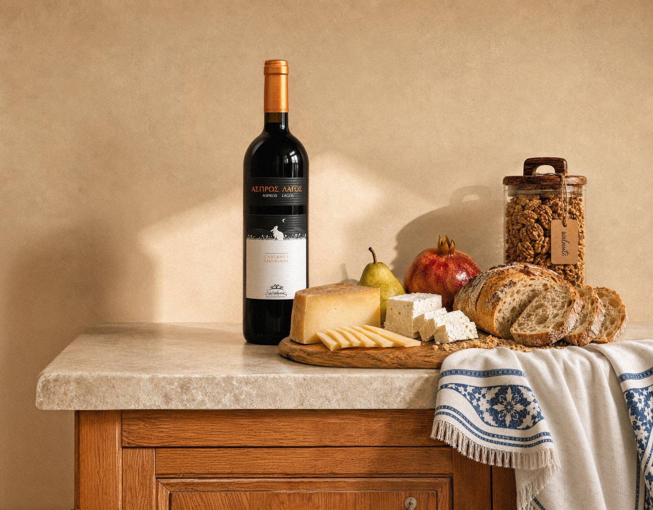 Aspros Lagos, Red Wine Douloufakis - Douloufakis Winery | Crete